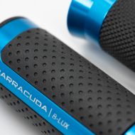 Мото ръкохватки BARRACUDA B-LUX RACING GRIPS BLUE 