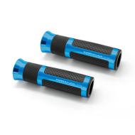Мото ръкохватки BARRACUDA B-LUX RACING GRIPS BLUE 