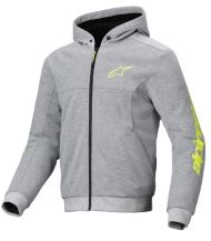 Hanorac motocicletă ALPINESTARS CHROME V2 Gri/Galben Fluo