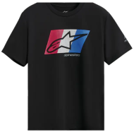 Motorcycle t-shirt ALPINESTARS SS CSF GLOBAL BLACK/RED/WHITEH/BLUE