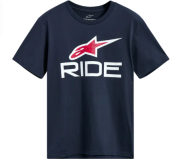 Moto T-shirt ALPINESTARS SS SS CSF RIDE 4.0 NAVY/WHITE/RED