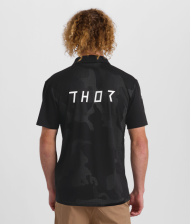 Motorcycle T-shirt THOR POLO CORPO BLACK