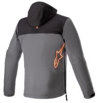 Μπουφάν μοτοσικλέτας ALPINESTARS SHERPA HOODIE ΜΑΥΡΟ/ΓΚΡΙ/ΦΘΟΡΟΜΕΡΕΣ ΚΟΚΚΙΝΟ