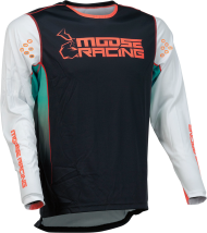 Tricou motocross MOOSE RACING AGROID TEAL/NEGRU