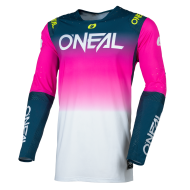 Μπλούζα motocross O'NEAL PRODIGY FIVE FIVE ΜΠΛΕ/ΛΕΥΚΟ/ΡΟΖ