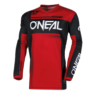 Μοτοκρός μπλούζα O`NEAL ELEMENT RACEWEAR ΜΑΥΡΟ/ΚΟΚΚΙΝΟ V.25