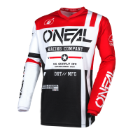 Motocross shirt O`NEAL ELEMENT WARHAWK BLACK/WHITE/RED