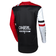 Motocross shirt O`NEAL ELEMENT WARHAWK BLACK/WHITE/RED