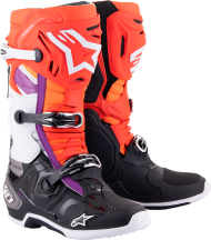 ALPINESTARS TECH 10 BK/RD/OR/WT motocross boots