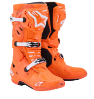 Ghete motocross ALPINESTARS TECH 10 SUPERVENTED ORG FL/BLK/WHT