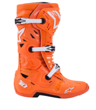Ghete motocross ALPINESTARS TECH 10 SUPERVENTED ORG FL/BLK/WHT