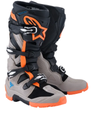 Motocross boots ALPINESTARSECH TECH 7 ENDURO BACK/GREY/ORANGE