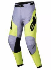 Motocross breeches ALPINESTARS RACER VEIL GRAY/YELLOW