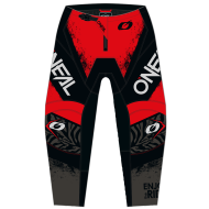 Motocross breeches O'NEAL ELEMENT SHOCKER BLACK/RED V.25