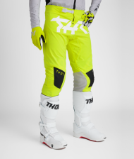 Παντελόνια Motocross THOR SPORTMODE RIOT WHITE/ΟΞΥ
