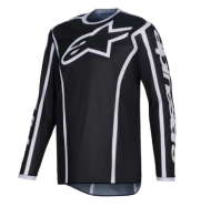Motocross jersey Alpinestars FLUID APEX BLACK/GRAY