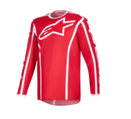 Motocross jersey Alpinestars FLUID APEX RED/WHITE