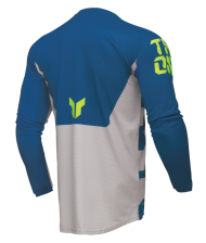 Motocross Jersey THOR LAUNCHMODE FORGE BLUE