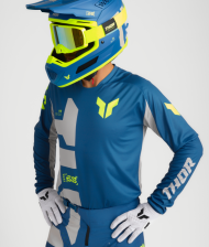 Motocross Jersey THOR LAUNCHMODE FORGE BLUE