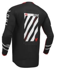 Φανέλα Motocross THOR LAUNCHMODE FUTURA ΜΑΥΡΟ/ΚΟΚΚΙΝΟ