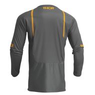Motocross jersey THOR PULSE MONO DARK GRAY/YELLOW