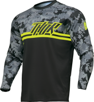 Motocross Jersey THOR SECTOR DIGI GRAY/ACID