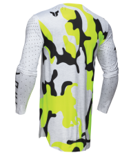 Motocross Jersey THOR SPORTMODE RIOT WHITE/ACID