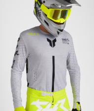 Motocross Jersey THOR SPORTMODE RIOT WHITE/ACID