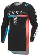 Motocross jersey THOR SPORTMODE SYNTH BLACK