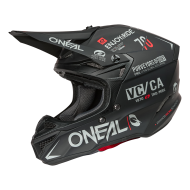 Cască motocross 5SERIES POLYACRYLITE BRAND NEGRU/GRI