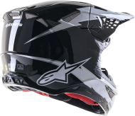 Casca de motocross ALPINESTARS SM10 AMP BLK/WT