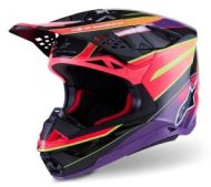 Cască motocross ALPINESTARS SM10 ERA ROZ/VIO/ALB