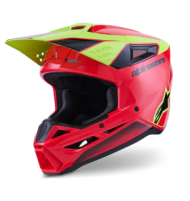 Cască motocross ALPINESTARS SM3 FRAY ROȘU/GALBEN/NEGRU