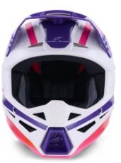 Cască Motocross ALPINESTARS SM3 HEAT ALB/PU/ROZ