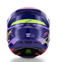 Cască motocross ALPINESTARS SM7 DEED VIOLET/ROZ