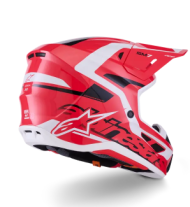 Cască motocross ALPINESTARS SM7 DEED ROȘU/NEGRU/ALB