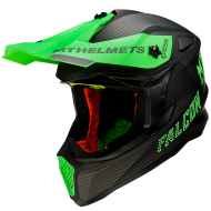Casca motocross MT FALCON SYSTEM-VERDE FLUO