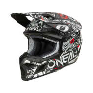 Motocross helmet O'NEAL 3SERIES ATTACK BLACK/WHITE V.25