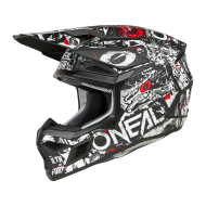 Motocross helmet O'NEAL 3SERIES ATTACK BLACK/WHITE V.25
