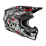 Motocross helmet O'NEAL 3SERIES ATTACK BLACK/WHITE V.25