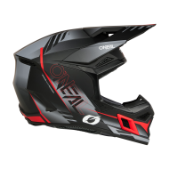 Motocross helmet O'NEAL 3SERIES HAZE BLACK/GRAY/RED