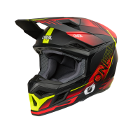 Motocross Helmet O'NEAL 3SERIES HAZE BLACK/RED/NEON YELLOW