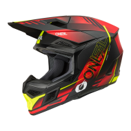 Motocross Helmet O'NEAL 3SERIES HAZE BLACK/RED/NEON YELLOW