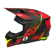 Motocross Helmet O'NEAL 3SERIES HAZE BLACK/RED/NEON YELLOW