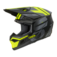 Motocross helmet O'NEAL 3SERIES RIDE BLACK/GRAY/NEON YELLOW V.26