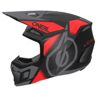 Casca de motocross O'NEAL 3SERIES VISION BLACK/RED/GRY V.24
