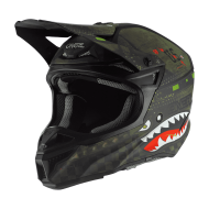 Casca Motocross O'NEAL 5SERIES WARHAWK NEGRU/VERDE