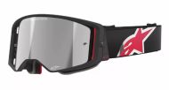 Мотокрос очила ALPINESTARS SUPERTECH CORP BLACK/RED MIRROR-SILVER