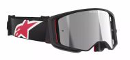 Мотокрос очила ALPINESTARS SUPERTECH CORP BLACK/RED MIRROR-SILVER