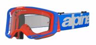 Мотокрос очила ALPINESTARS VISION 8 WORDMARK BLUE/OR CLEAR